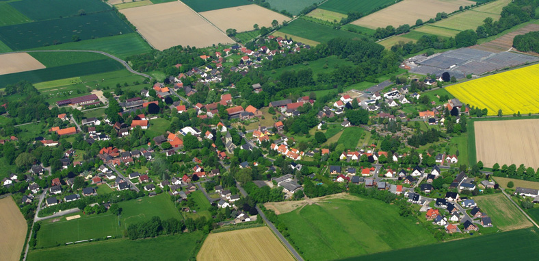 Luftaufnahme von Weslarn